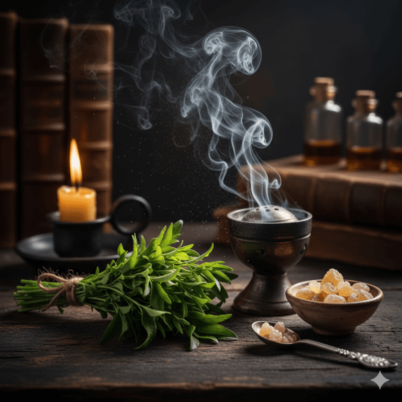 Hierbas Sagradas: El Uso de la Ruda y el Incienso en la Purificación del Hogar
