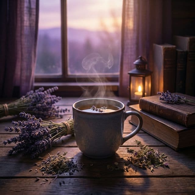 Infusión de Lavanda para Dormir como Bebé